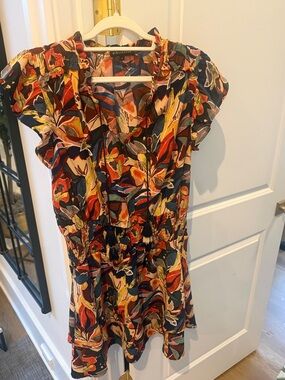 Gibsonlok Floral Mix Short Dres in Multicolor - size large